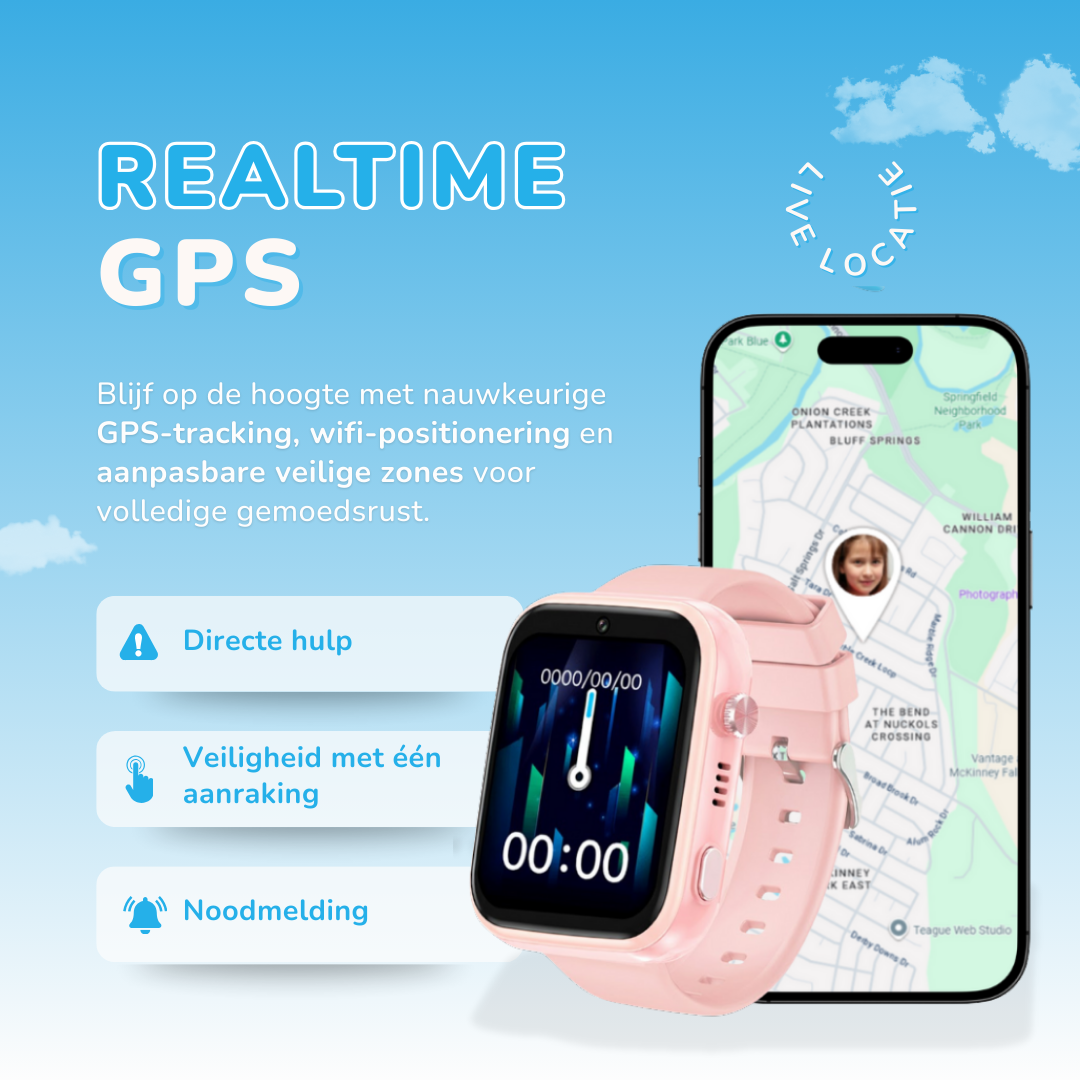 KidNavi™ KN24 GPS Horloge Kind