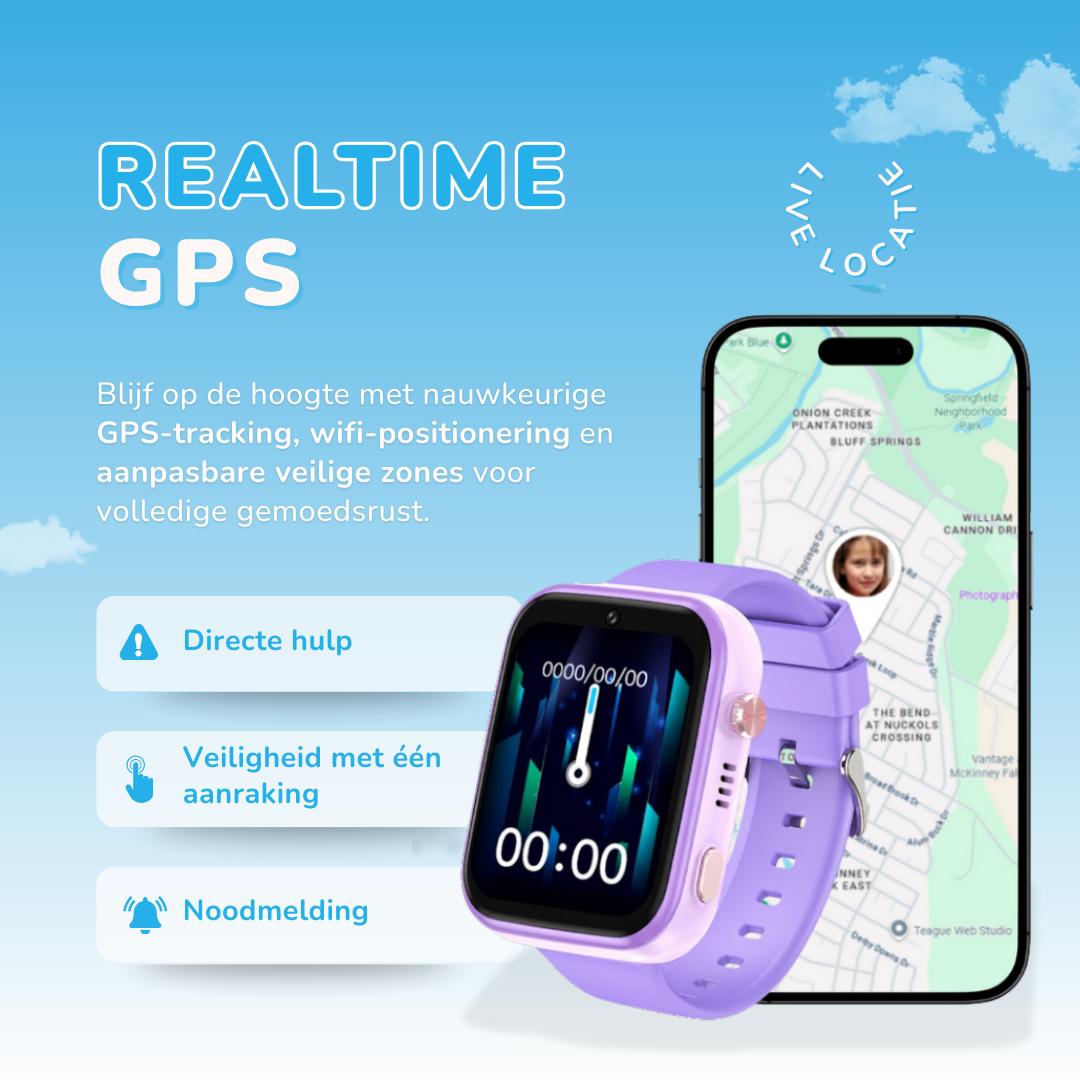 KidNavi™ KN24 GPS Horloge Kind