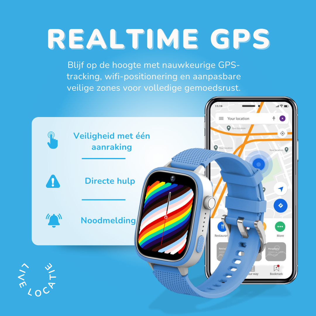 KidNavi™ KN25 Pro GPS Horloge Kind