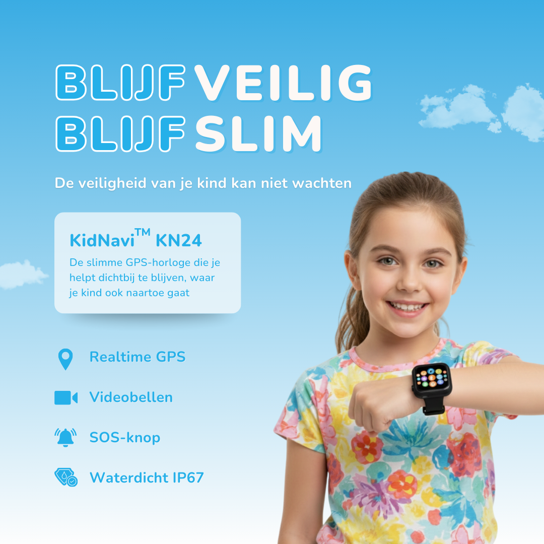 KidNavi™ KN24 GPS Horloge Kind