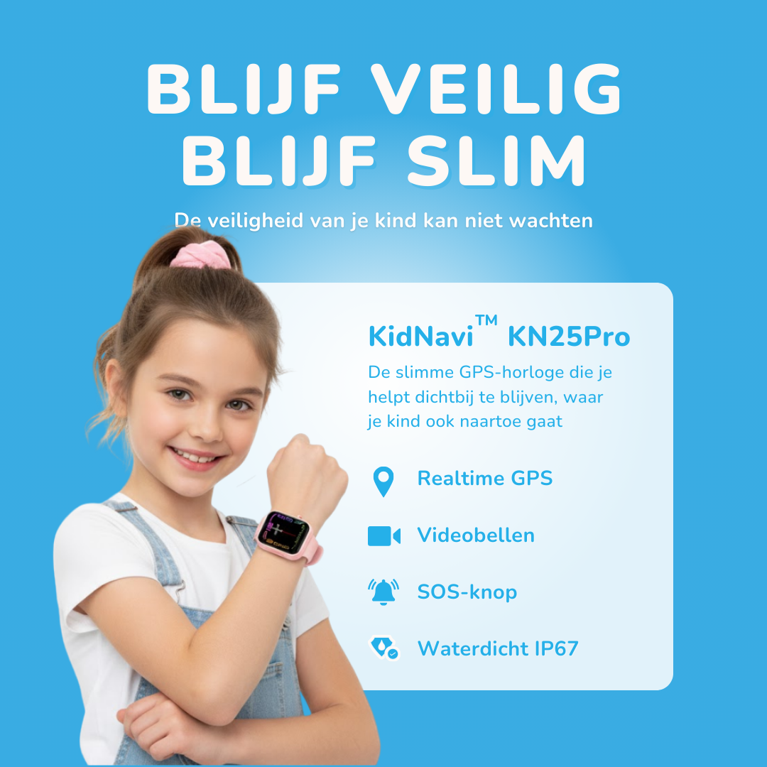 KidNavi™ KN25 Pro GPS Horloge Kind